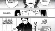 Momojikawa is in danger from the mysterious adult (Image Source: K Manga)